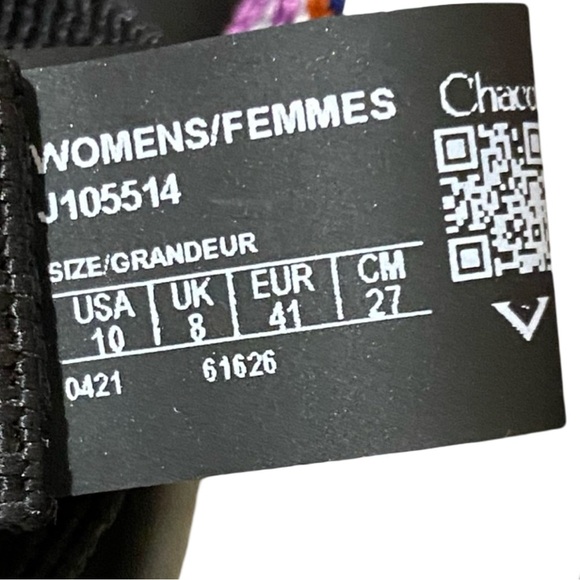 Chaco Purple Multicolor Outdoor Strappy Sandals - Picture 10 of 10